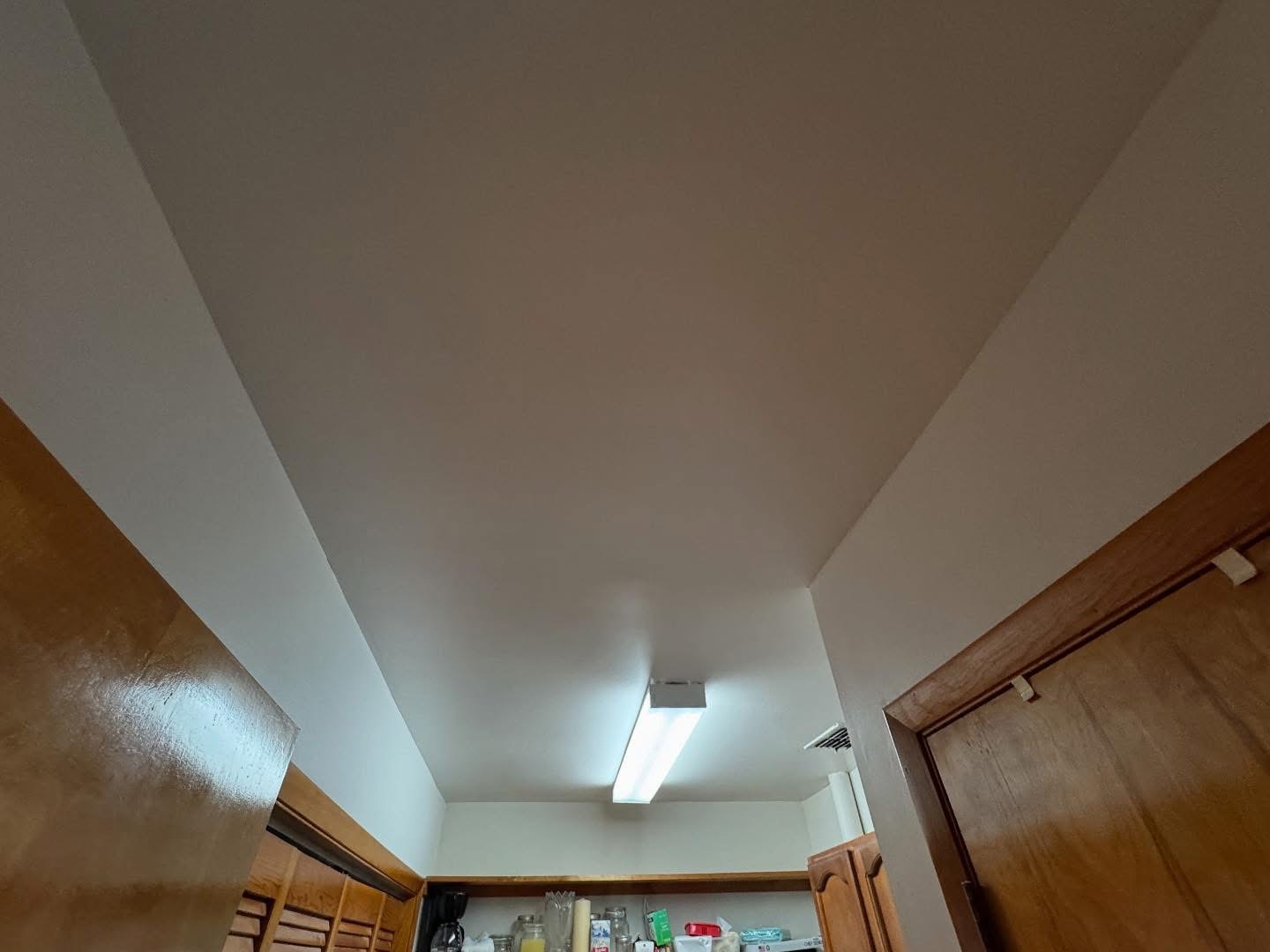 Fully dried and restored interior after leaking roof mitigation